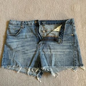 High Waist Jean Shorts